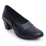 Load image into Gallery viewer, Round Toe Block Heel Pumps