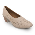 Load image into Gallery viewer, Round Toe Block Heel Pumps