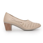 Load image into Gallery viewer, Round Toe Block Heel Pumps