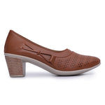 Load image into Gallery viewer, Round Toe Block Heel Pumps