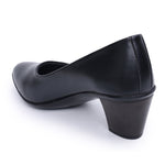 Load image into Gallery viewer, Round Toe Slip on Block Heel Pumps
