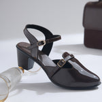Load image into Gallery viewer, Women's Patent Leather Finish Mary Jane Slingback Block Heels Pumps