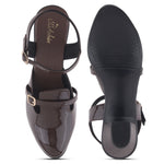 Load image into Gallery viewer, Women's Patent Leather Finish Mary Jane Slingback Block Heels Pumps