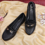 Load image into Gallery viewer, Buckle Detailed Wedge Heeled Moccasin Loafers
