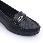 Load image into Gallery viewer, Buckle Detailed Wedge Heeled Moccasin Loafers
