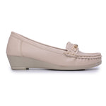 Load image into Gallery viewer, Buckle Detailed Wedge Heeled Moccasin Loafers
