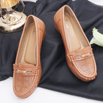 Load image into Gallery viewer, Buckle Detailed Wedge Heeled Moccasin Loafers
