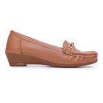 Load image into Gallery viewer, Buckle Detailed Wedge Heeled Moccasin Loafers
