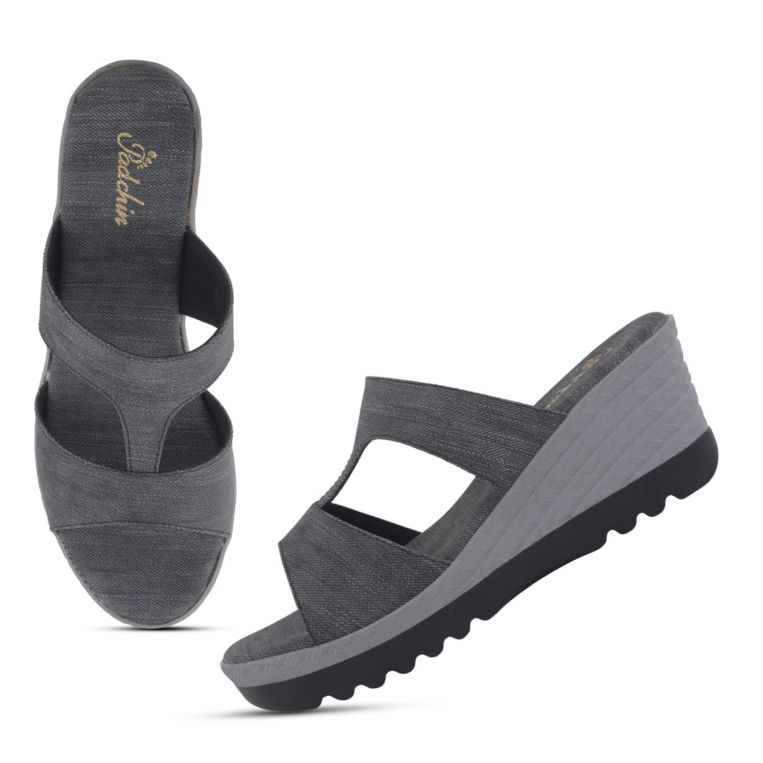 Women's Wedge Heel Open Toe Slip-On Casual Fashion Wedges Sandals