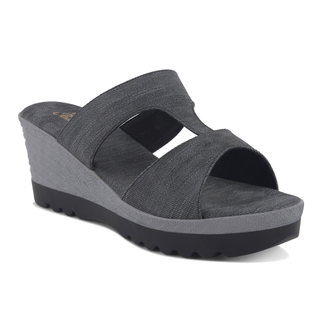 Women's Wedge Heel Open Toe Slip-On Casual Fashion Wedges Sandals