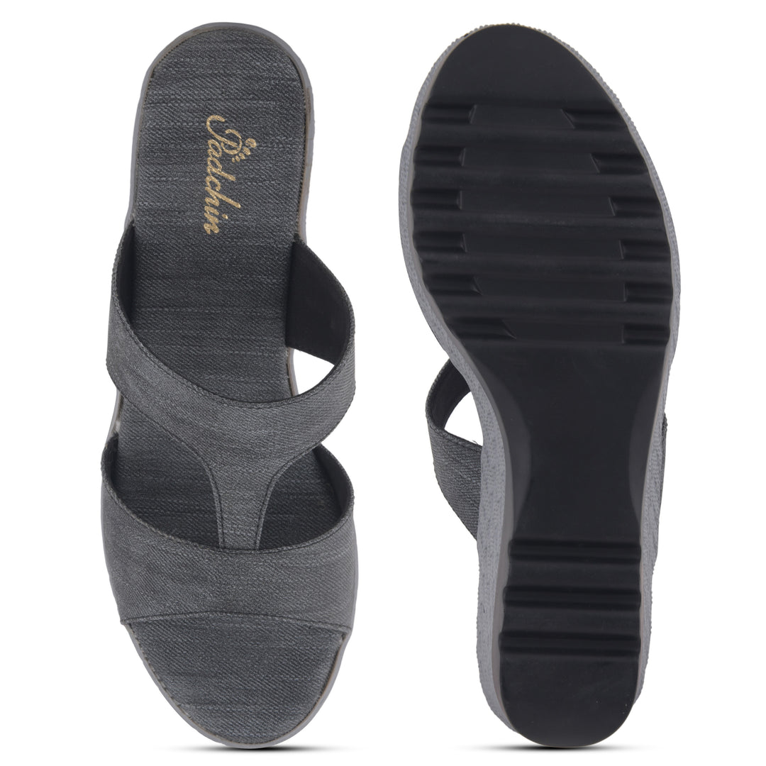 Women's Wedge Heel Open Toe Slip-On Casual Fashion Wedges Sandals