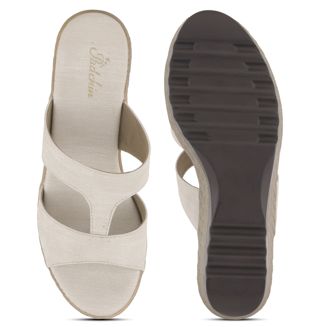 Women's Wedge Heel Open Toe Slip-On Casual Fashion Wedges Sandals