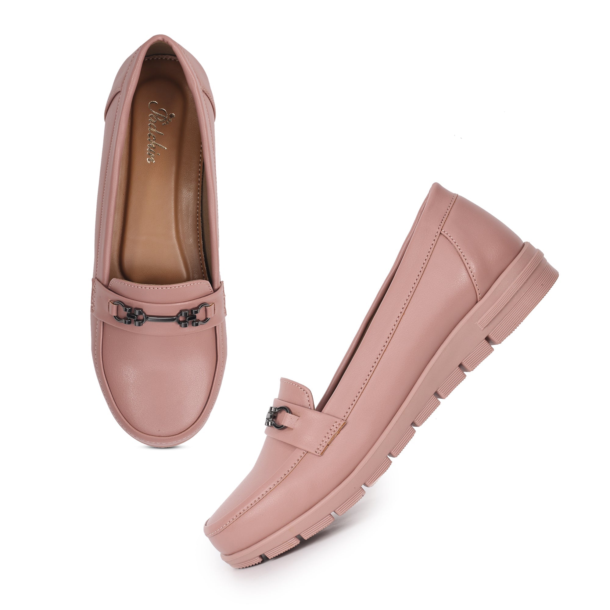 Smart Casual Wedge Heel Moccasin Loafers