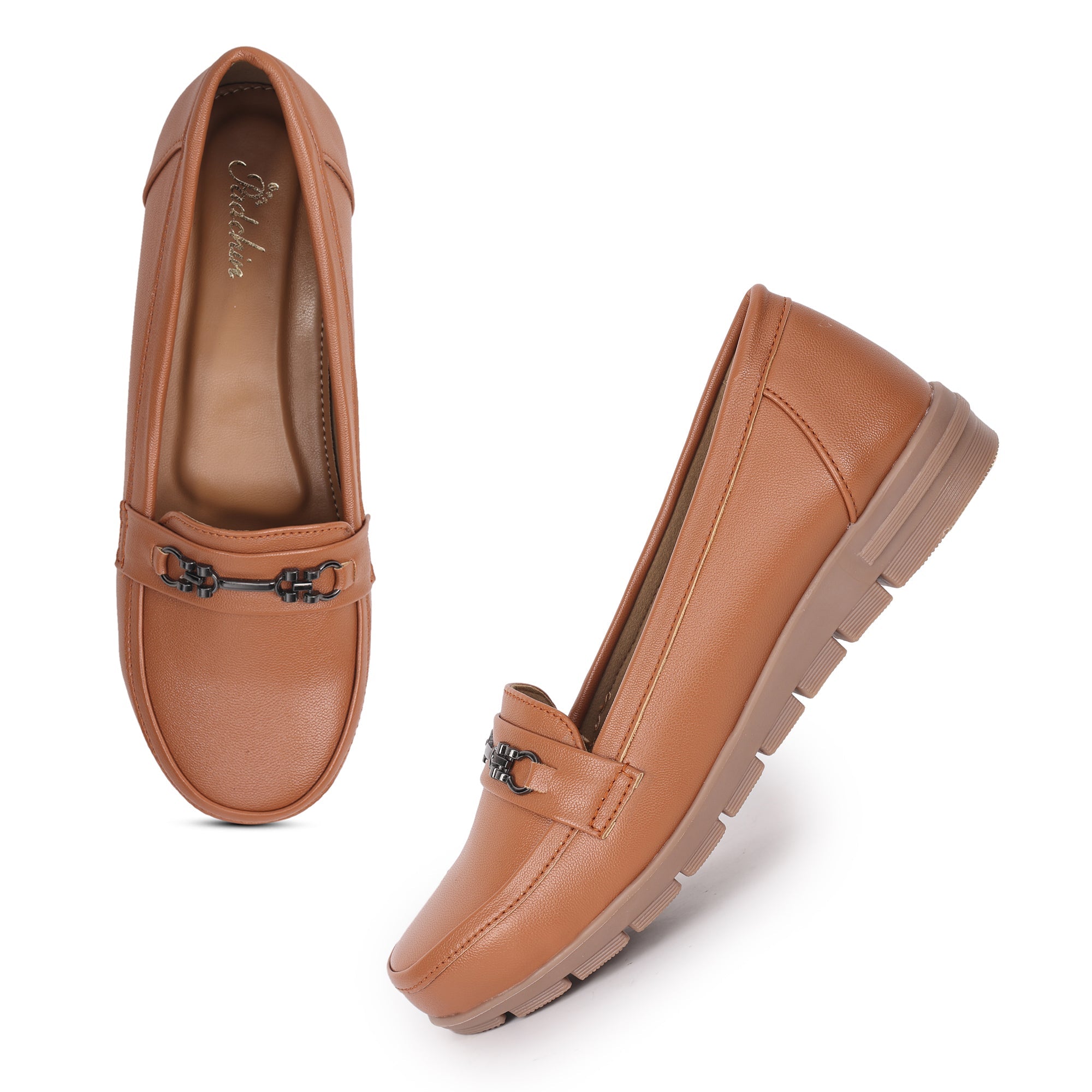 Smart Casual Wedge Heel Moccasin Loafers