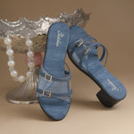 Load image into Gallery viewer, Women's Open Toe Transparent Strap Block Heel Sandals