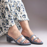 Load image into Gallery viewer, Women's Open Toe Transparent Strap Block Heel Sandals