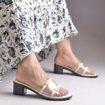 Load image into Gallery viewer, Women's Open Toe Transparent Strap Block Heel Sandals
