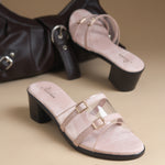 Load image into Gallery viewer, Women's Open Toe Transparent Strap Block Heel Sandals