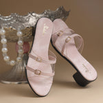 Load image into Gallery viewer, Women's Open Toe Transparent Strap Block Heel Sandals