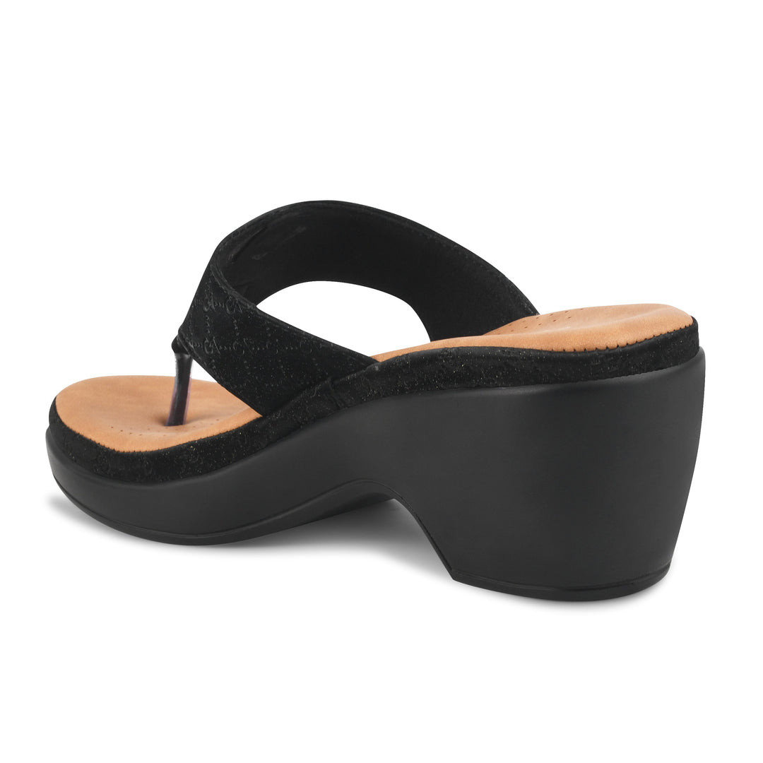 Padchin Smart Casual Block Heel Sandals | Fashion T-Strap Sandal