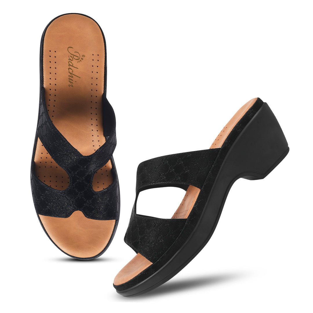 Padchin Smart Casual Block Heel Sandals | Fashion Open Toe Sandal