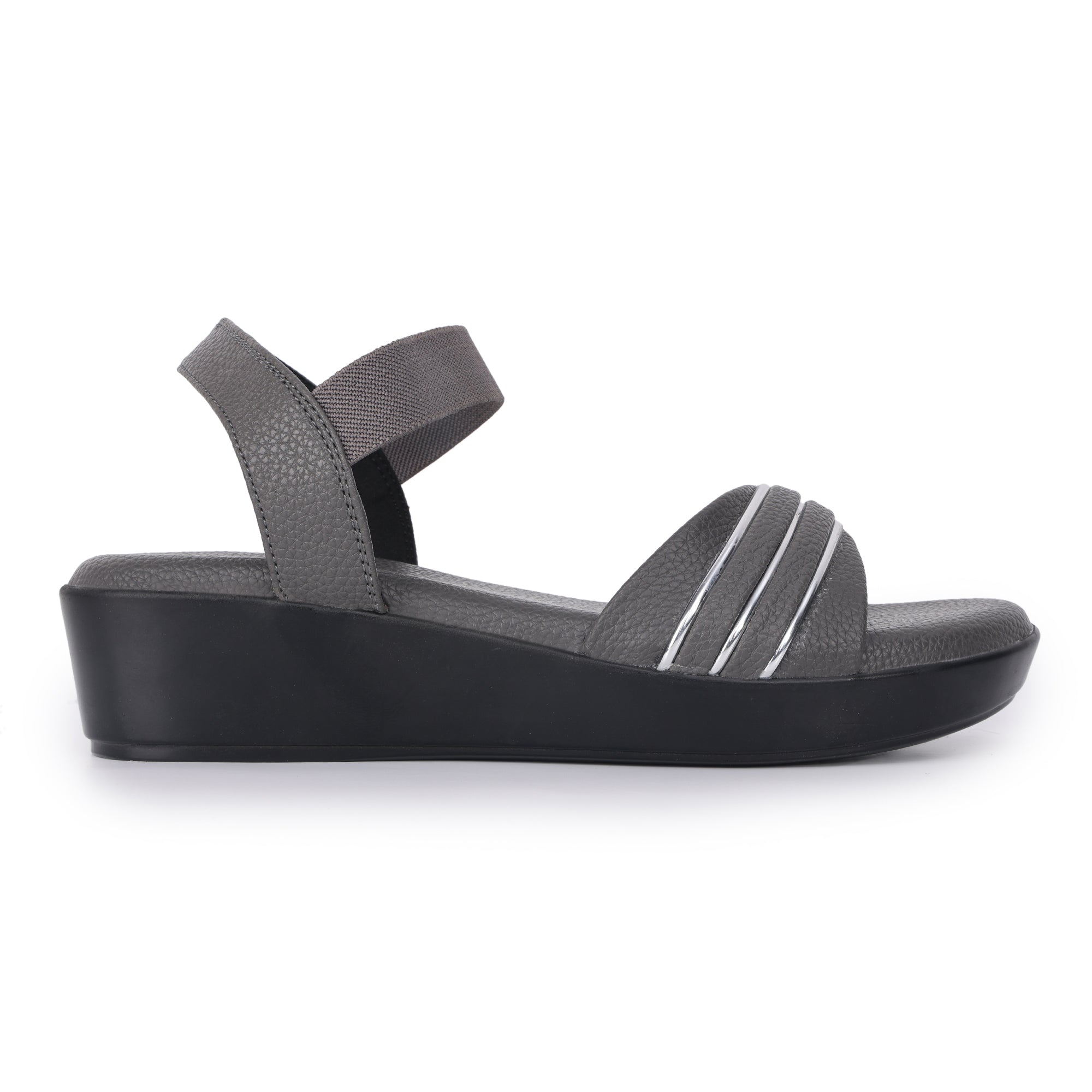 Textured Open Toe Wedges Sandal