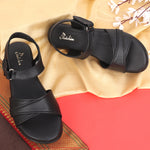 Load image into Gallery viewer, Textured Open Toe Double Strap Wedges Sandal