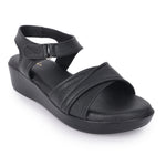 Load image into Gallery viewer, Textured Open Toe Double Strap Wedges Sandal