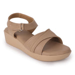 Load image into Gallery viewer, Textured Open Toe Double Strap Wedges Sandal