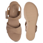 Load image into Gallery viewer, Textured Open Toe Double Strap Wedges Sandal