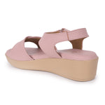 Load image into Gallery viewer, Textured Open Toe Double Strap Wedges Sandal
