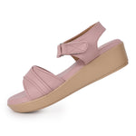 Load image into Gallery viewer, Textured Open Toe Double Strap Wedges Sandal