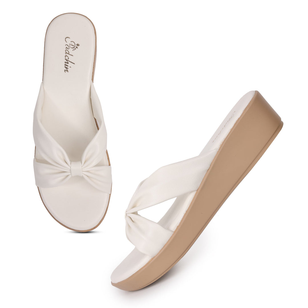 Women Casual Open Toe Wedges Sandals Padchin - Main Image