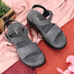 Load image into Gallery viewer, Double Strap Smart Casual Platform Heel Sandal
