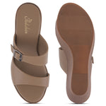 Load image into Gallery viewer, Women's Open Toe Wedge Heel With Buckle Strap Sandals
