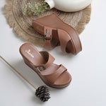 Load image into Gallery viewer, Women's Open Toe Wedge Heel With Buckle Strap Sandals