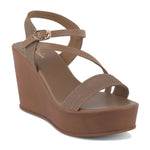 Load image into Gallery viewer, Women's Open Toe Fabric Strap Wedge Heel Sandals