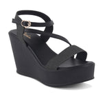 Load image into Gallery viewer, Women's Open Toe Fabric Strap Wedge Heel Sandals