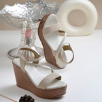 Load image into Gallery viewer, Women's Open Toe Fabric Strap Wedge Heel Sandals