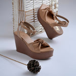 Load image into Gallery viewer, Women's Open Toe Slingback Ankle Strap Wedge Heel Sandals