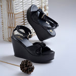 Load image into Gallery viewer, Women's Open Toe Slingback Ankle Strap Wedge Heel Sandals