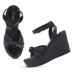 Load image into Gallery viewer, Women's Open Toe Slingback Ankle Strap Wedge Heel Sandals