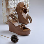 Load image into Gallery viewer, Women's Open Toe Slingback Ankle Strap Wedge Heel Sandals