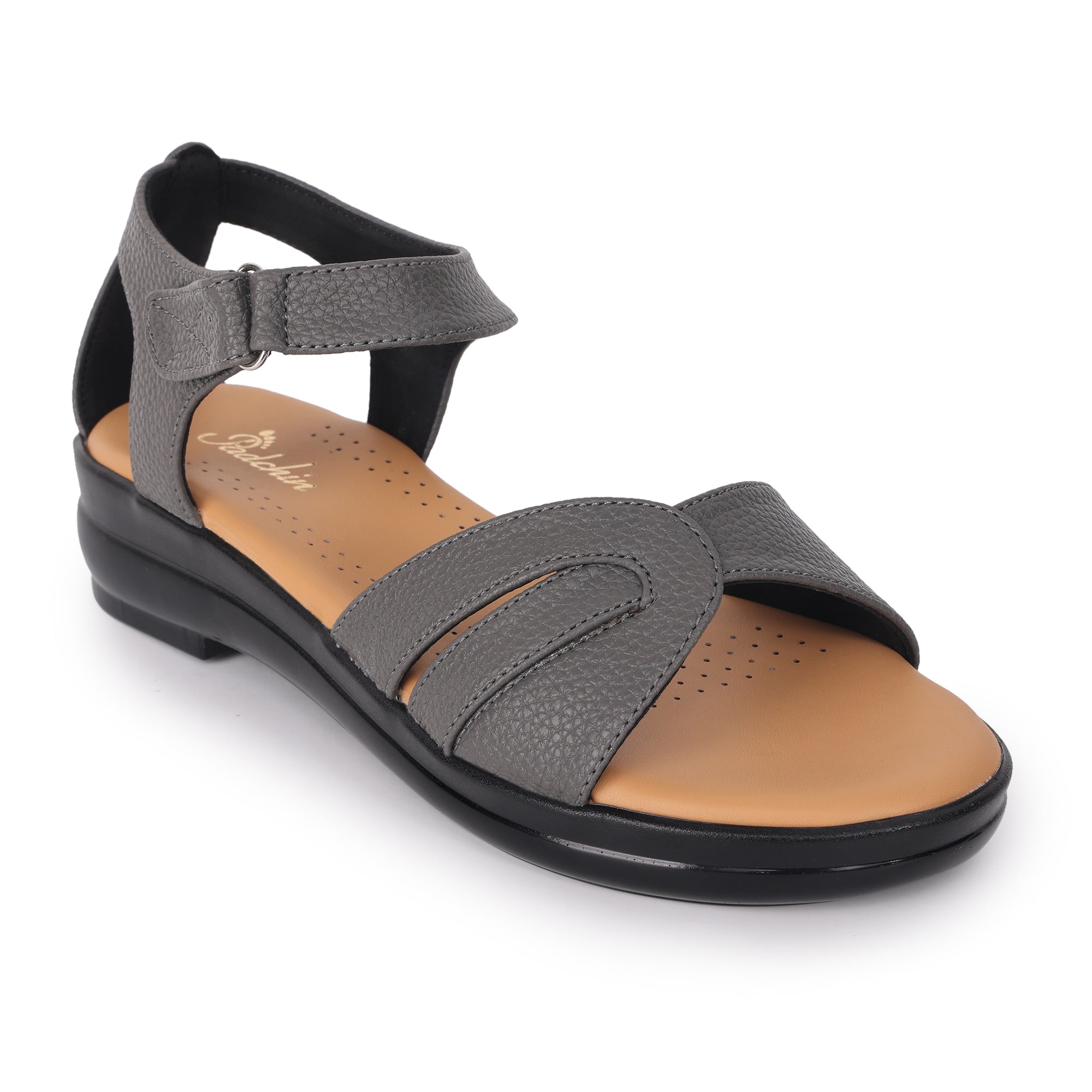 Smart Casual Textured Platform Heel Sandal