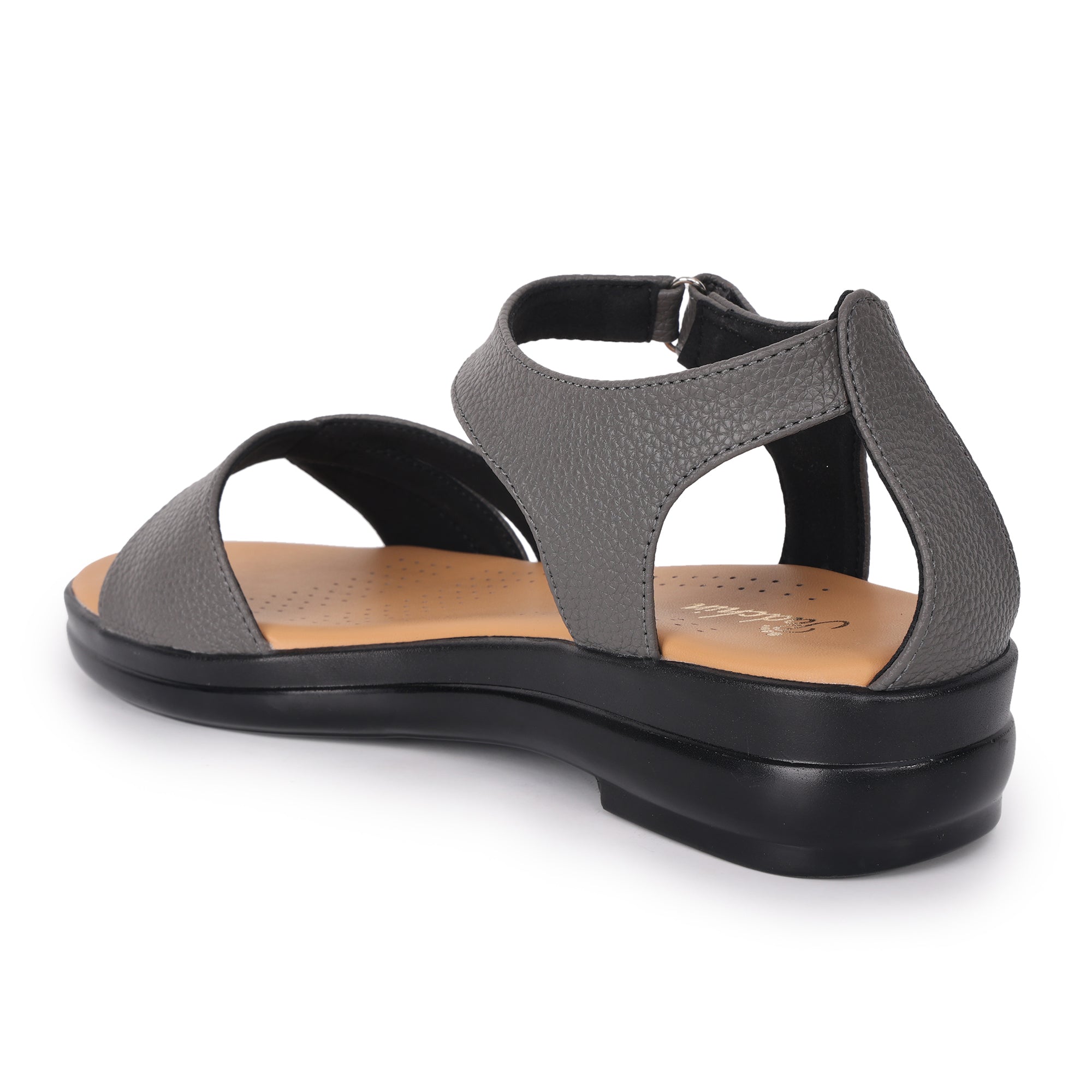 Smart Casual Textured Platform Heel Sandal