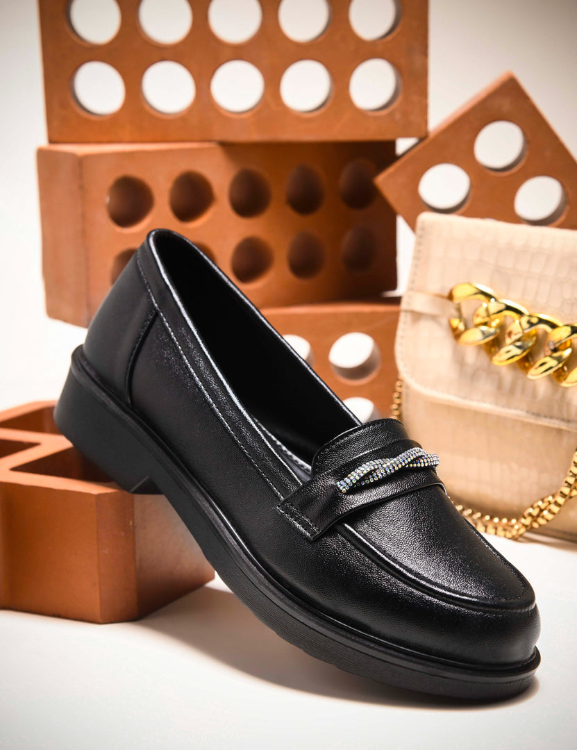 Padchin Womens Loafers Shoes Platform Chunky Penny Loafer Comfortable Slip On Shoes
