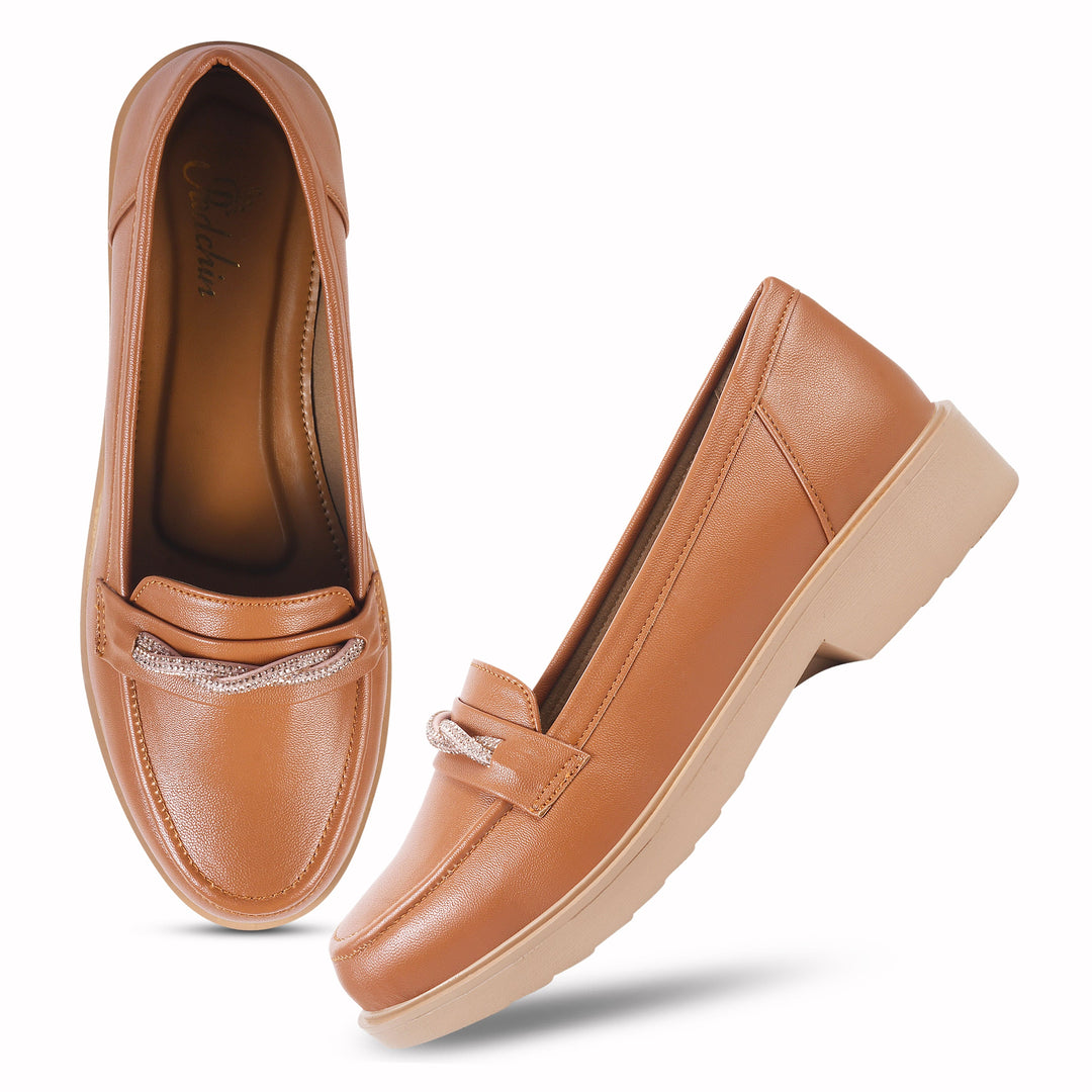 Padchin Womens Loafers Shoes Platform Chunky Penny Loafer Comfortable Slip On Shoes