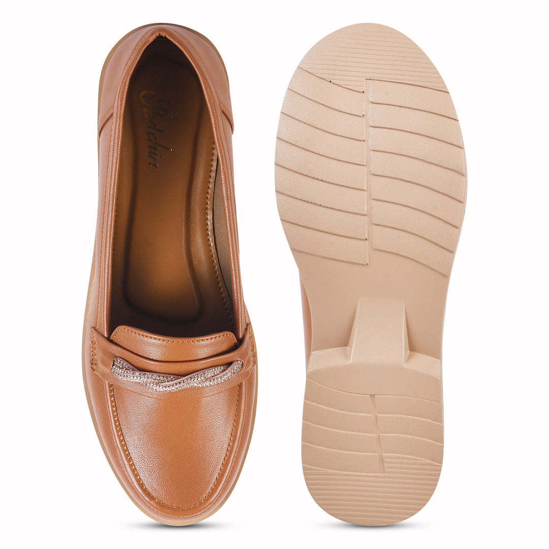 Padchin Womens Loafers Shoes Platform Chunky Penny Loafer Comfortable Slip On Shoes