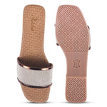 Load image into Gallery viewer, Padchin Women&#39;s Square Toe Flats | Stylish Platform Slippers Summer Sandals
