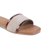 Load image into Gallery viewer, Padchin Women&#39;s Square Toe Flats | Stylish Platform Slippers Summer Sandals
